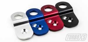 Subaru WRX STI Radiator Stay - Turbo XS - Billet Aluminum - Black - `15-`19